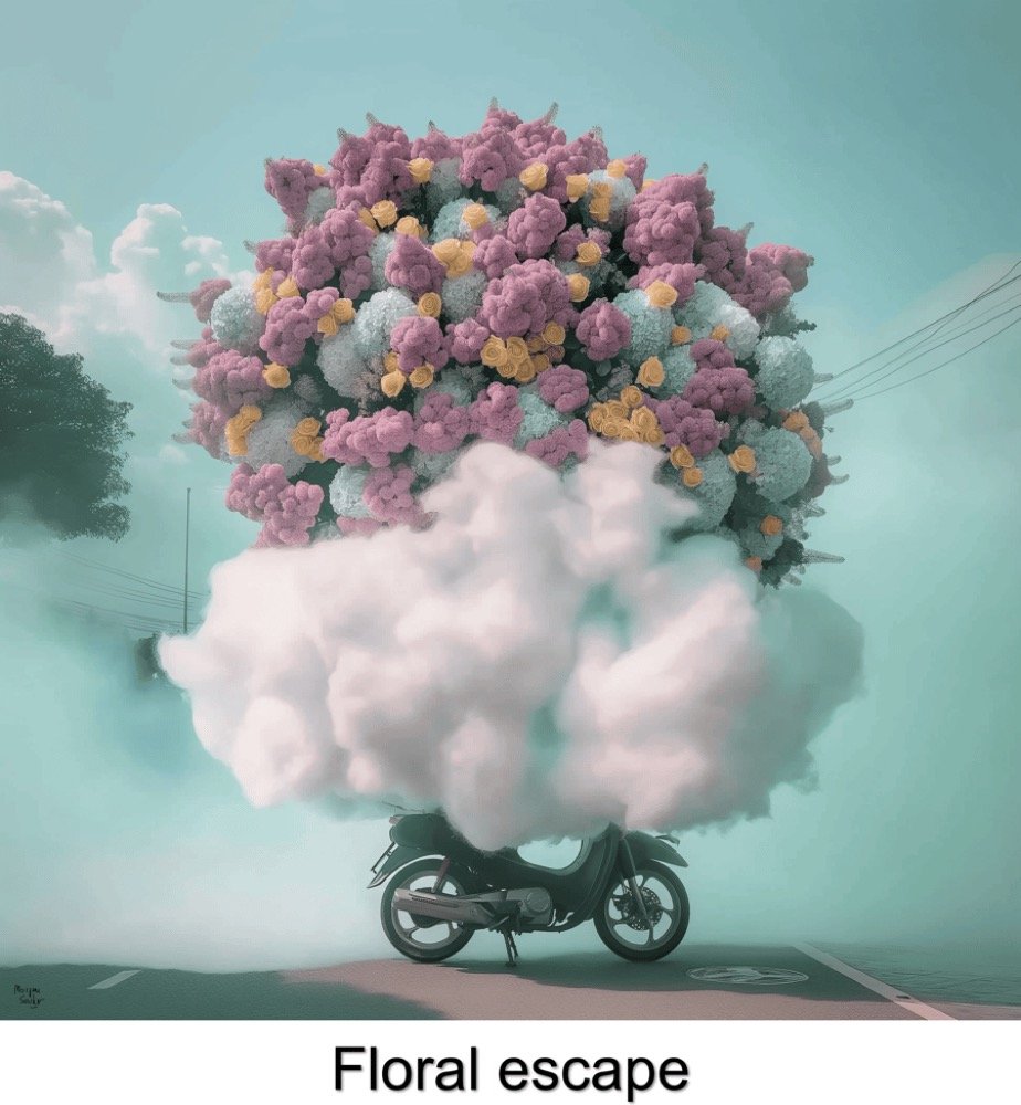 Floral Escape, œuvre générative de Morgane Soulier