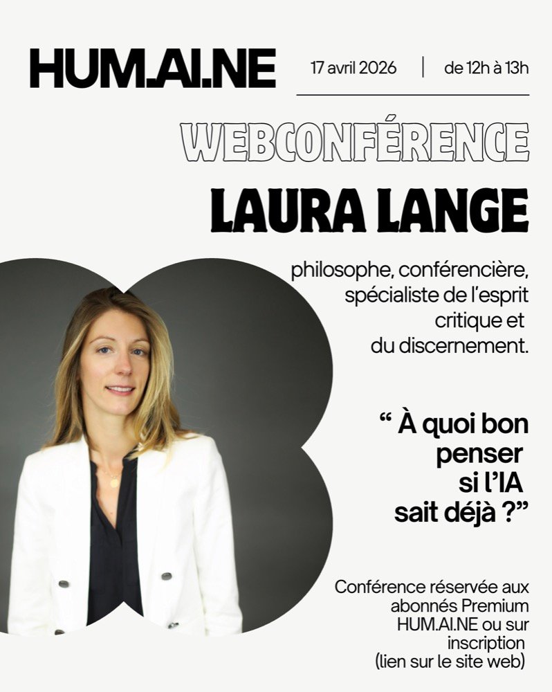 Webconférence Laura Lange, « À quoi bon penser si l'IA sait déjà ? »